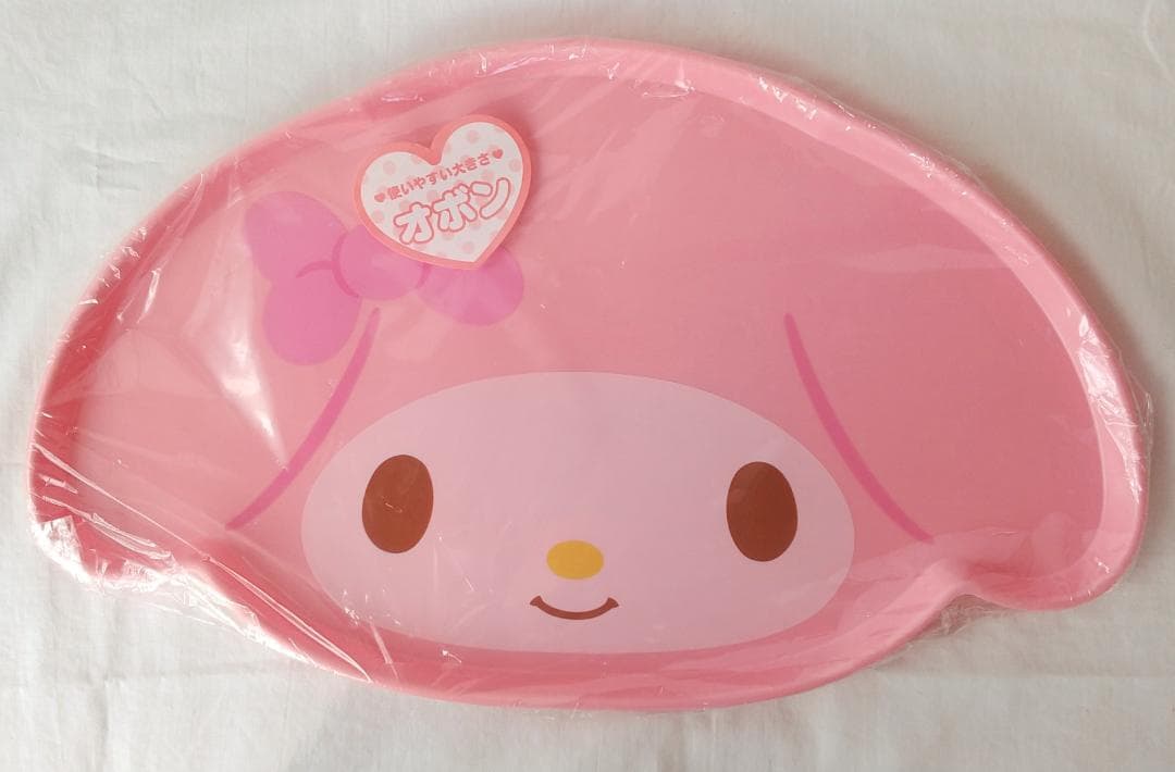 マイメロディ　おぼん　トレイ　フェイス型