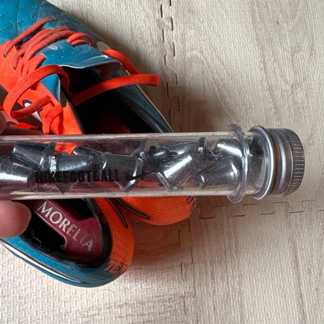 NIKE ティエンポ　サッカーシューズ スパイク 青/オレンジ 26.5cm