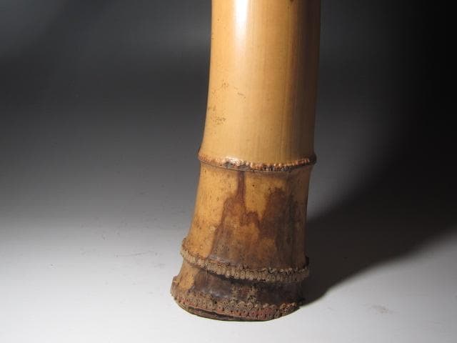 【セール中】☆　裏千家　八代　又玄斎　一燈　竹花入　「柳陰」☆y278