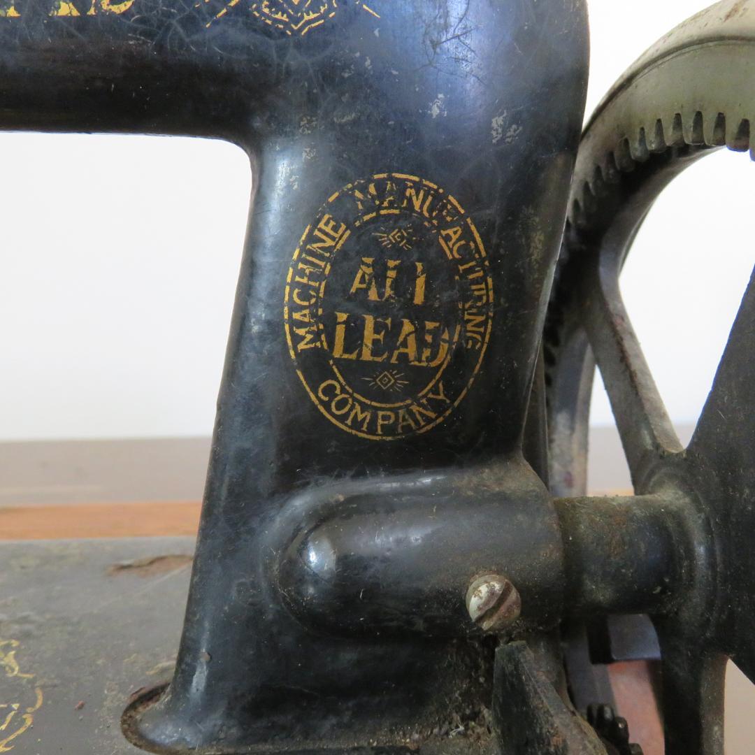 オールリード 初期型 手回しミシン 和製アンティーク 昭和レトロ　オブジェ