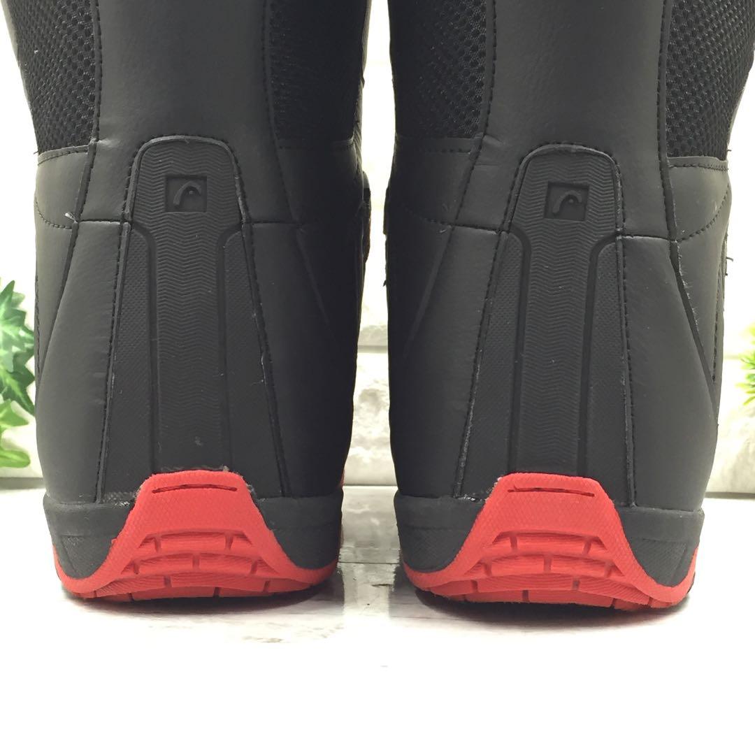 【美品】HEAD ヘッド ボア付き スノーボードブーツ 26.5 ブラック