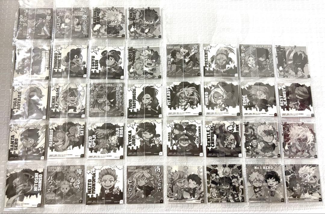 僕のヒーローアカデミア ヒロアカ ウルトラシールウエハース5 全種コンプ36枚②