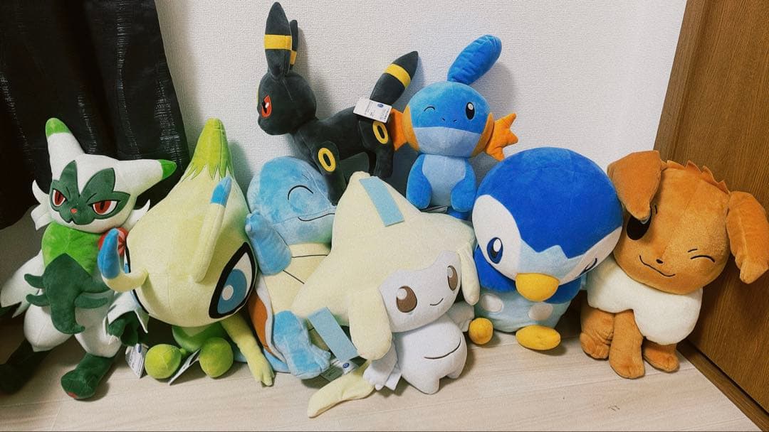 ポケモン　ぬいぐるみ　18種類　まとめ売り　ポッチャマ　イーブイ　ゼニガメ等