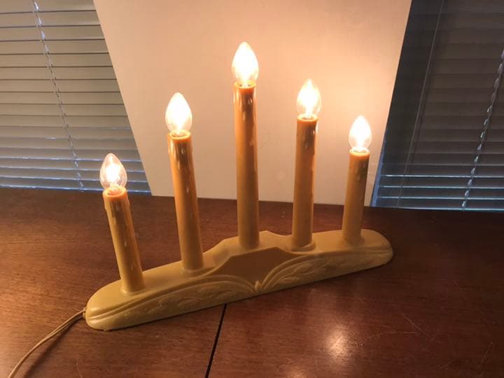 ヴィンテージ　アメリカ　キャンドル風　ライト　小