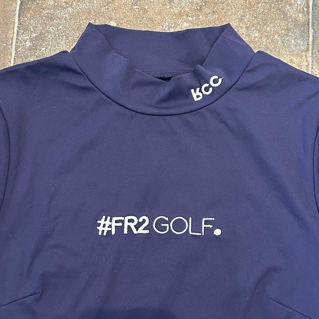 FR2 GOLF ワンピース　モックネック　長袖　ネイビー系