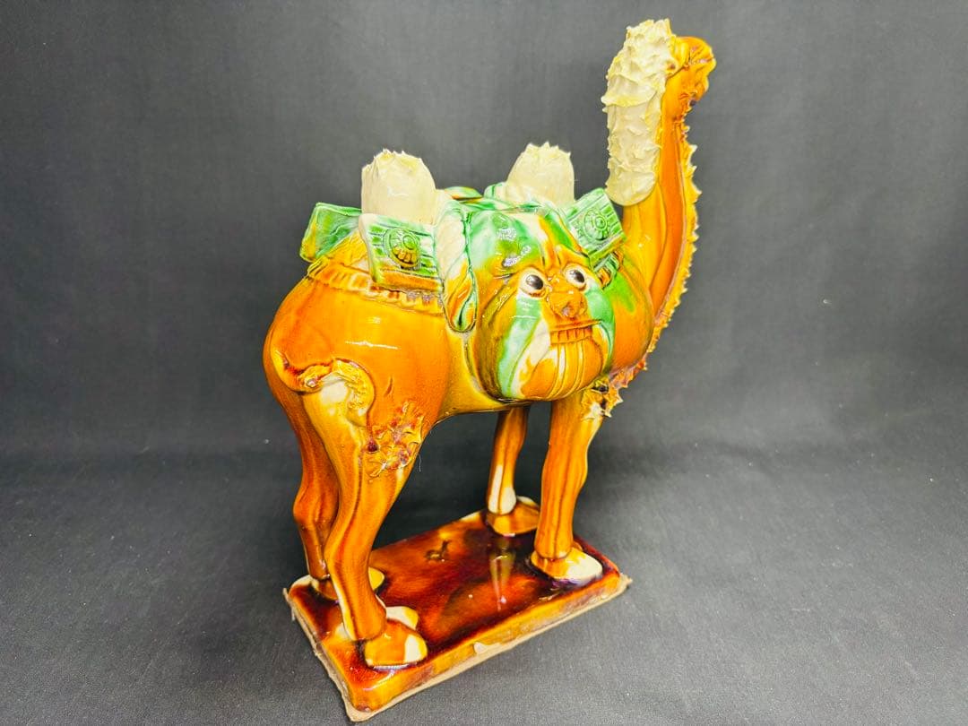 ラクダ 陶器 置物 オブジェ レトロ