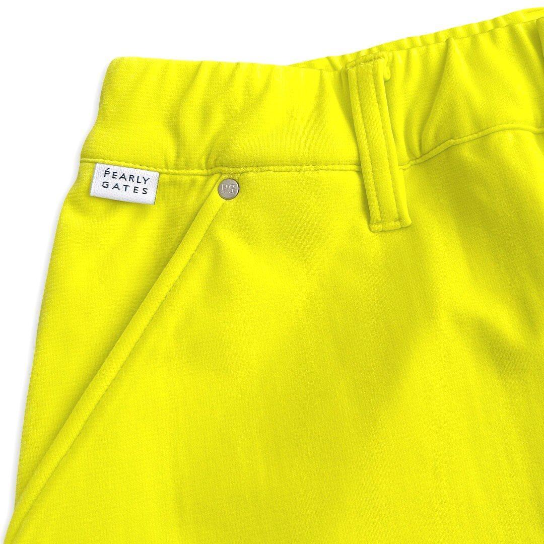 132 パーリーゲイツ ストレッチダンボールスカート イエロー サイズ0 S