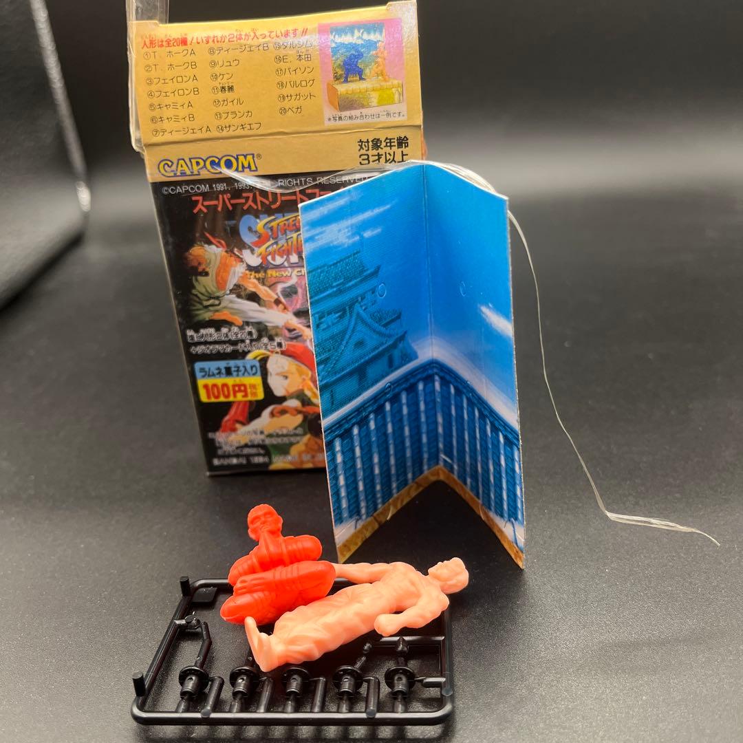 【当時物】箱　パネル付　CAPCOM ストリートファイター フィギュアセット