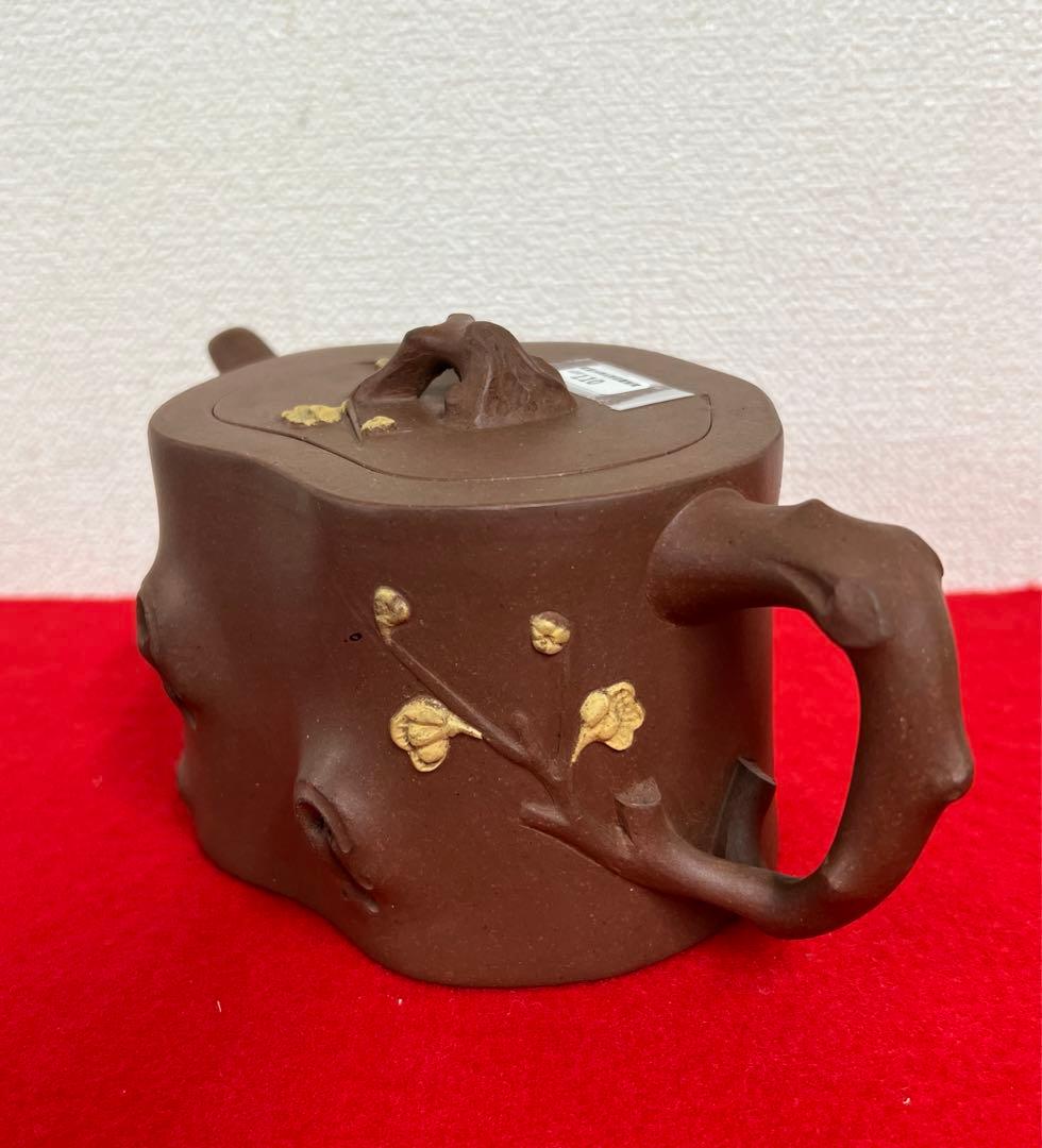 急須　呉亮屏梅椿紫砂茶壺　 【呉亮屏】在銘