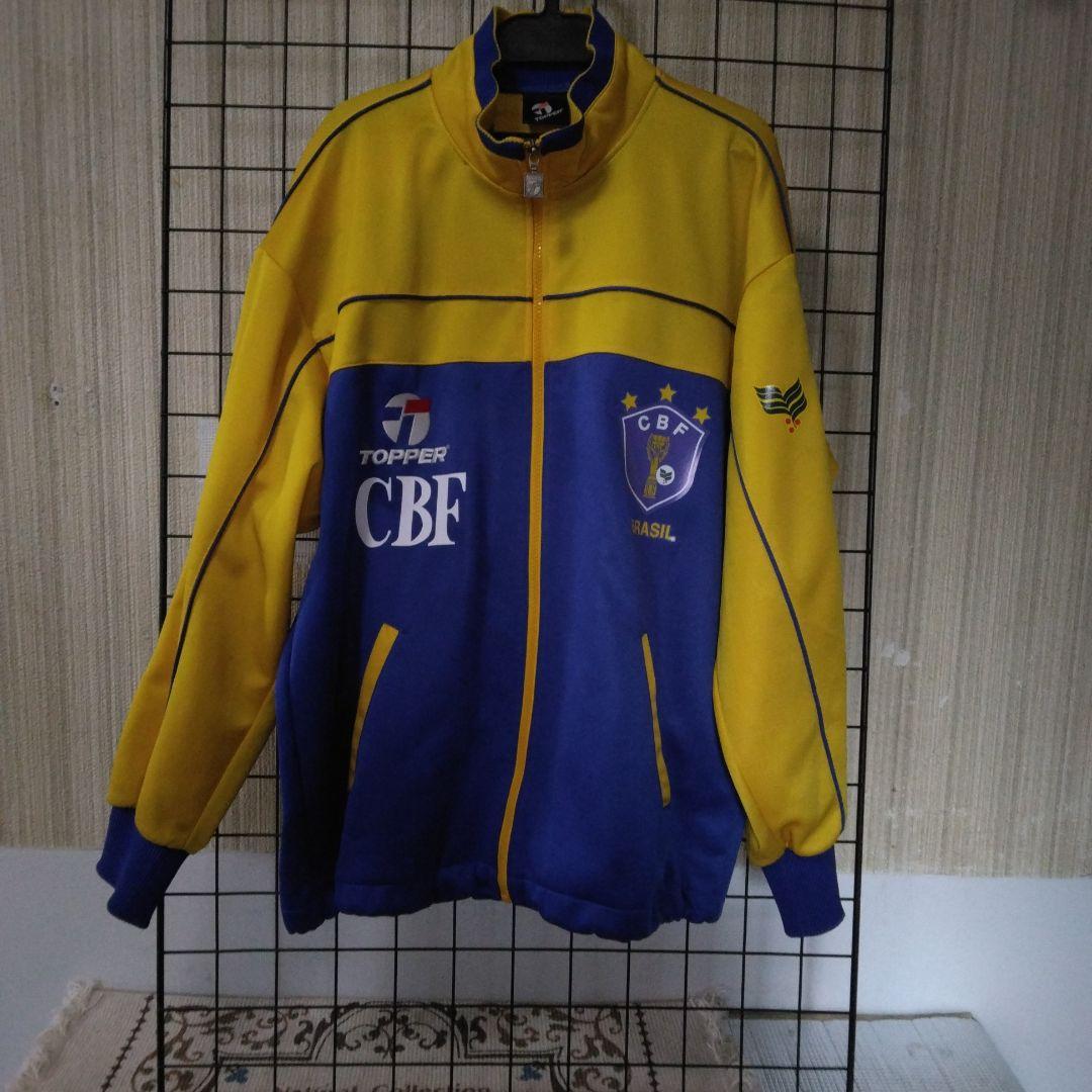トッパーCBF 86年WMブラジル代表選手型 ジャージ上下セットM。パンツ付き
