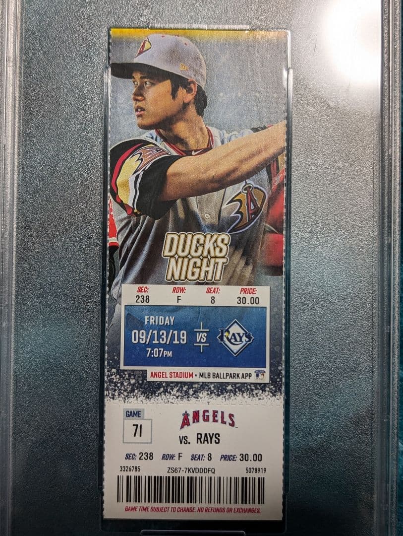 大谷翔平 PSA10 DUCKS NIGHT チケット ダックスナイト
