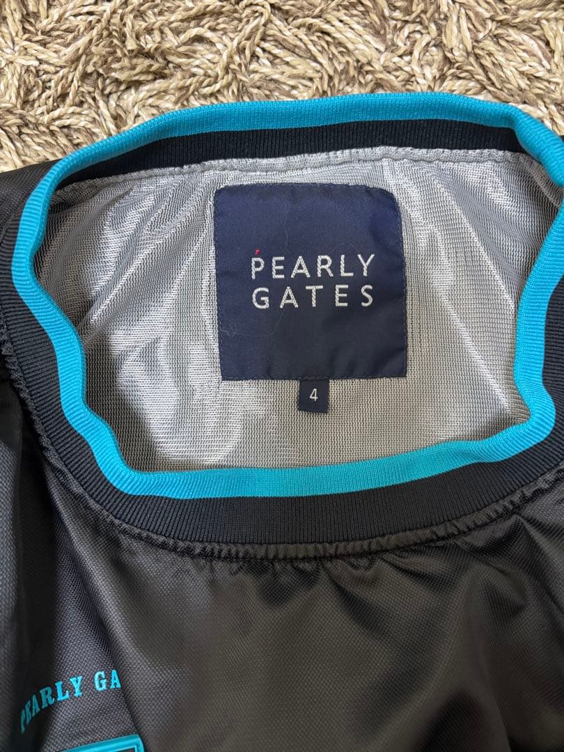 PEARLY GATES ブラック/ターコイズ 長袖スニード/インナー セット4