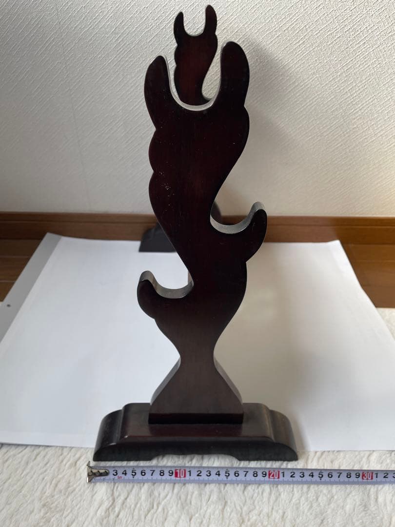 刀掛け　三本掛け　唐木無垢材