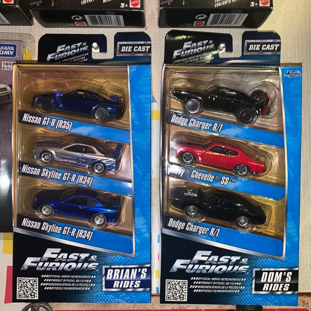 マテル ワイルドスピード 1/55 ダイキャスト ミニカー 3個パック 3セット