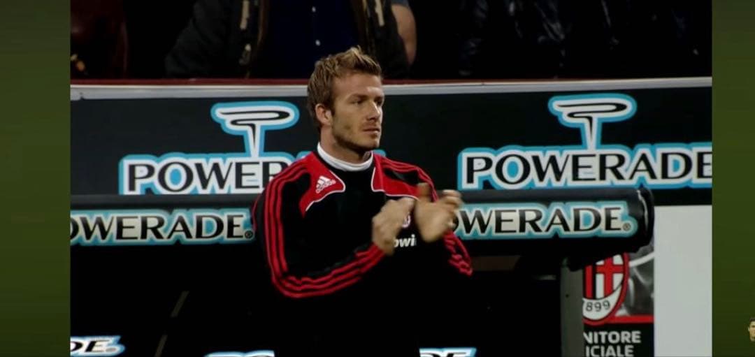 ベッカム　菅田将暉着　08-09 AC MILAN track jacket L