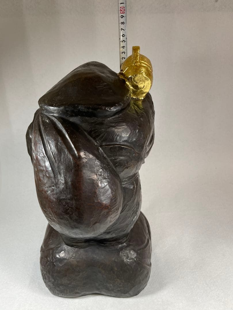 大黒天 置物 七福神 縁起物 金運 開運 高岡銅器純一郎仏像 銅製 彫刻 骨董