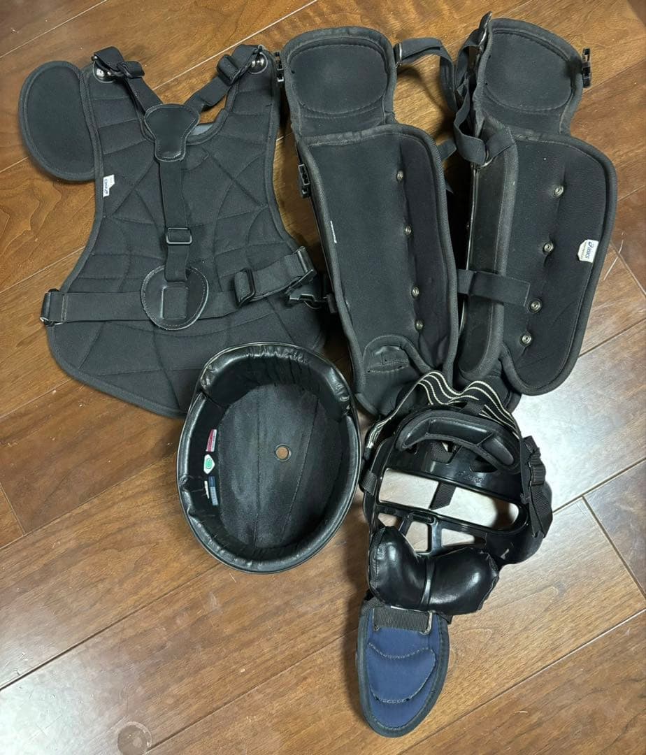 asics キャッチャー防具セット Mサイズ 黒