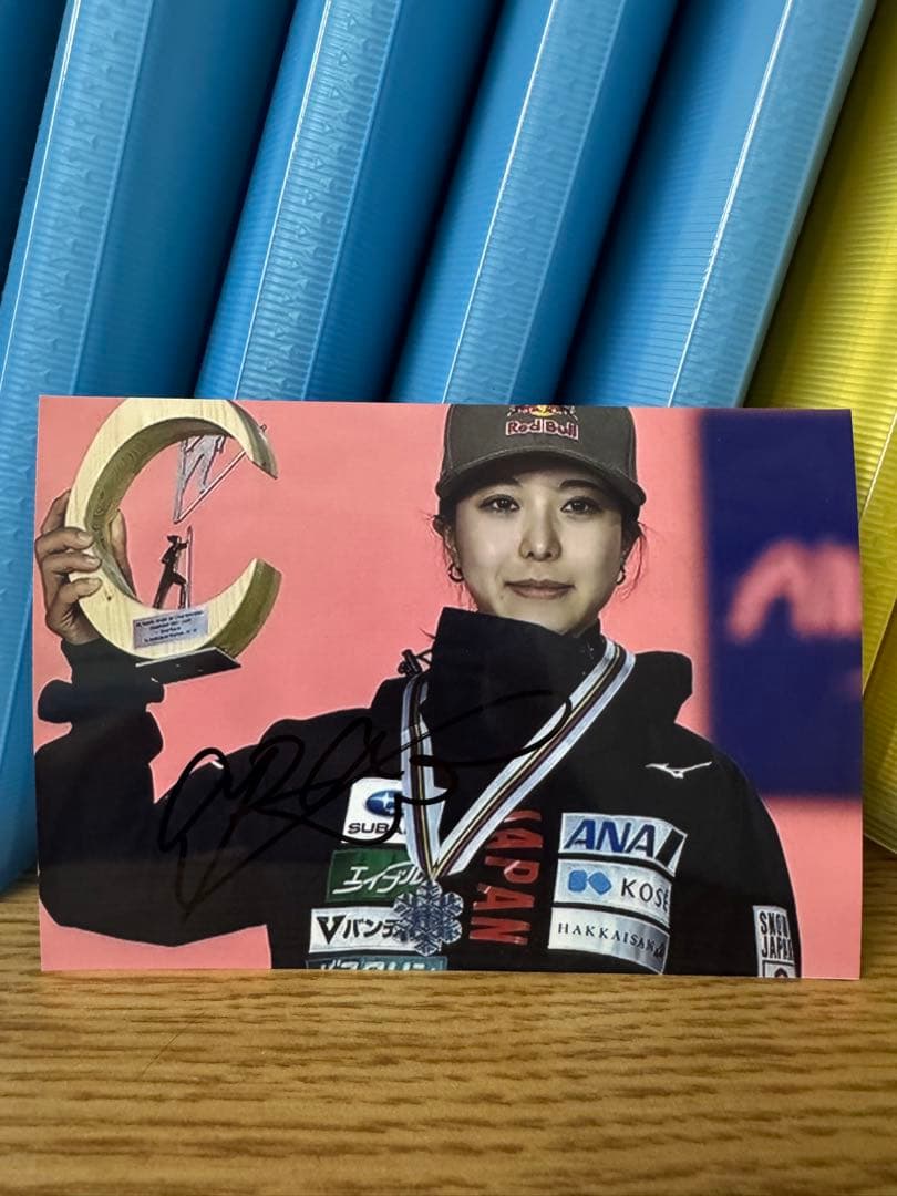 スキージャンプ 高梨沙羅 直筆サイン入り写真 ② ミラノオリンピック ミラノ五輪