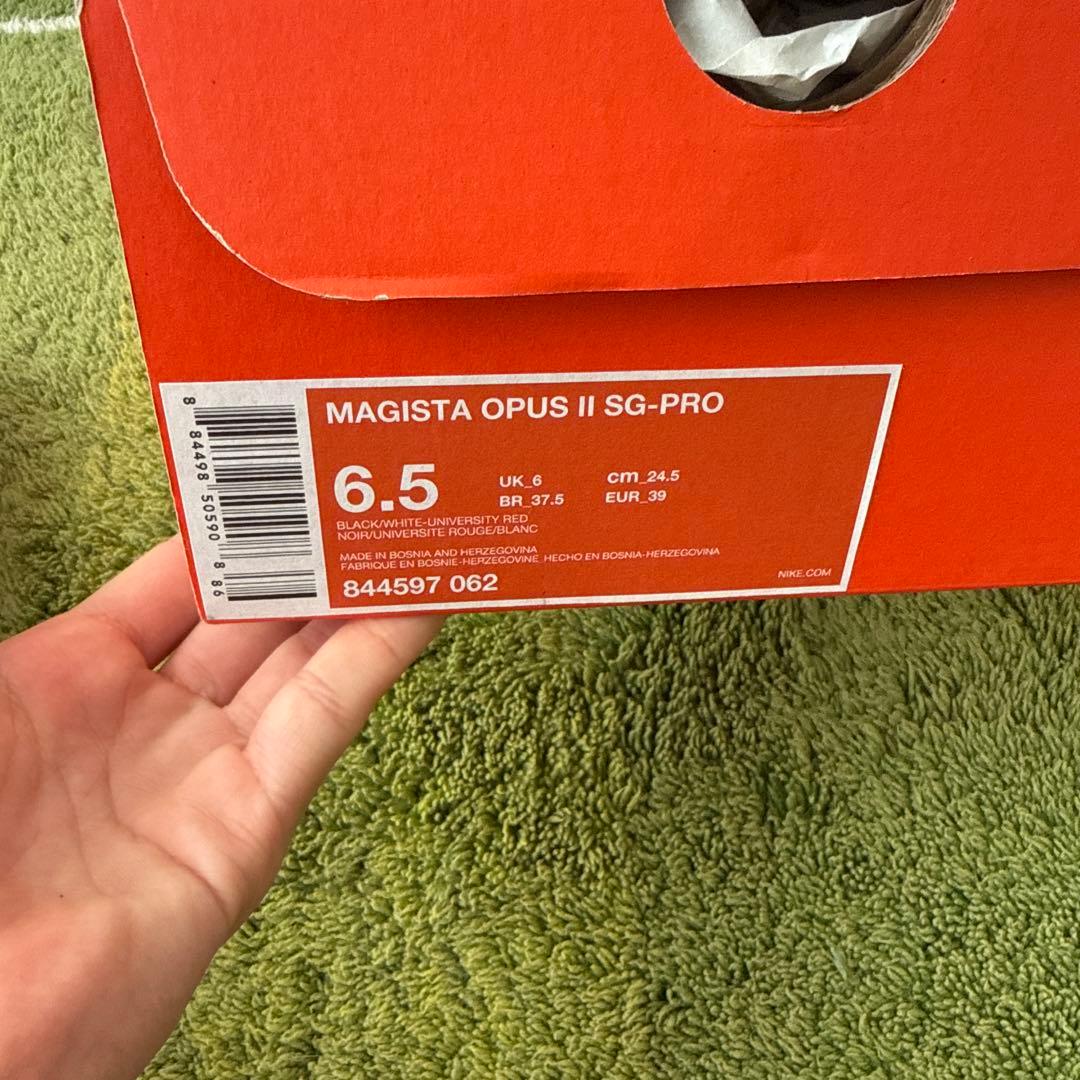 ナイキ マジスタ オーパス2 SG-PRO 24.5cm 新品 廃盤 赤黒