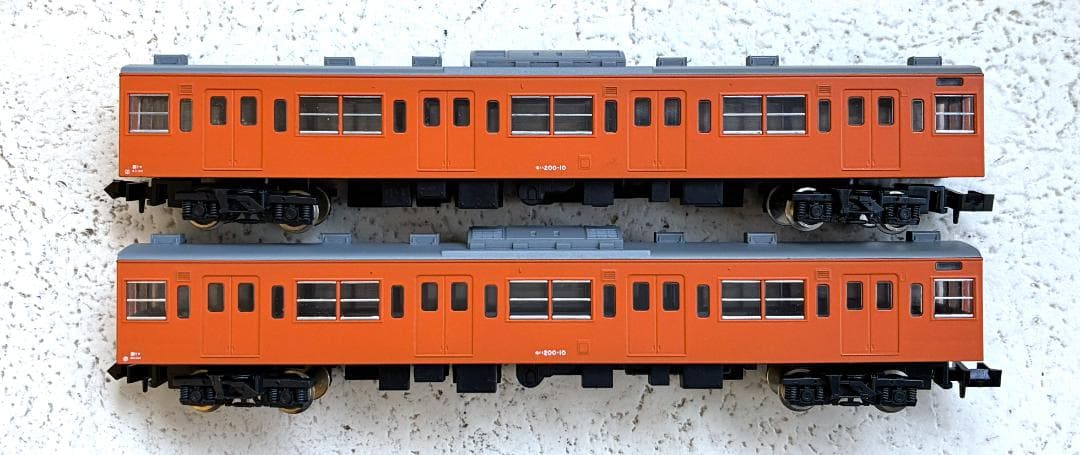 Nゲージ KATO 201系 試作車 6両セット ＋ 2両　オレンジ