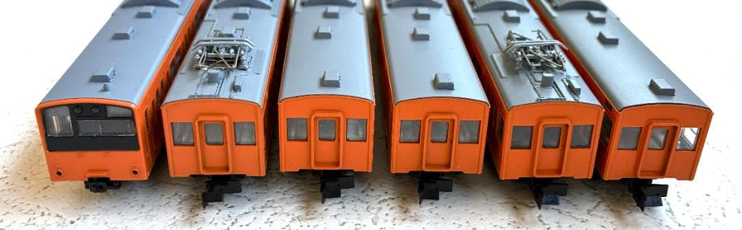 Nゲージ KATO 201系 試作車 6両セット ＋ 2両　オレンジ
