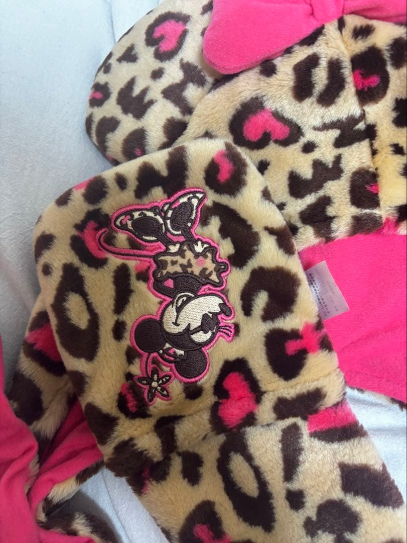 ディズニーリゾート ミニーマウス ヒョウ柄キャップ