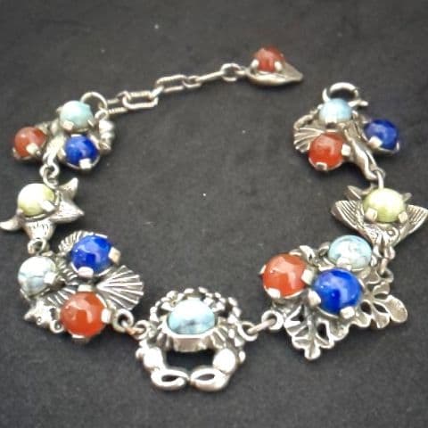 希少！！！イギリス ヴィンテージ MIRACLE社 海の生き物ブレスレット