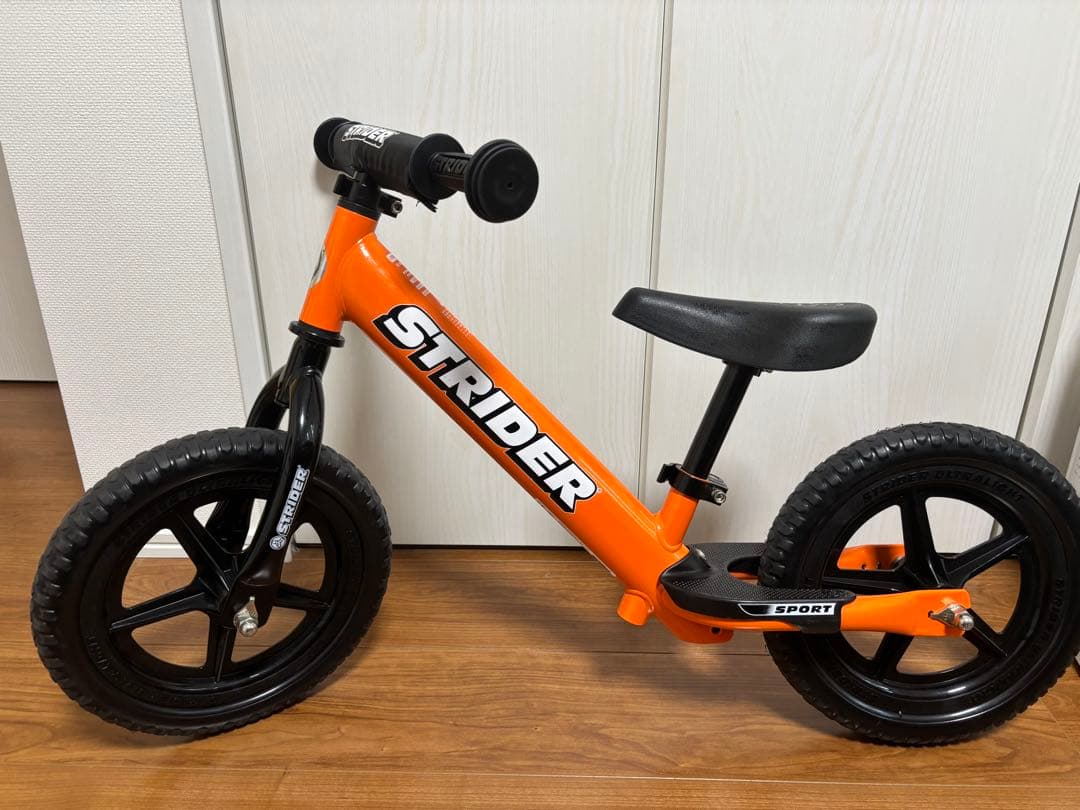 【美品】STRIDER 12 Sport バランスバイク オレンジ