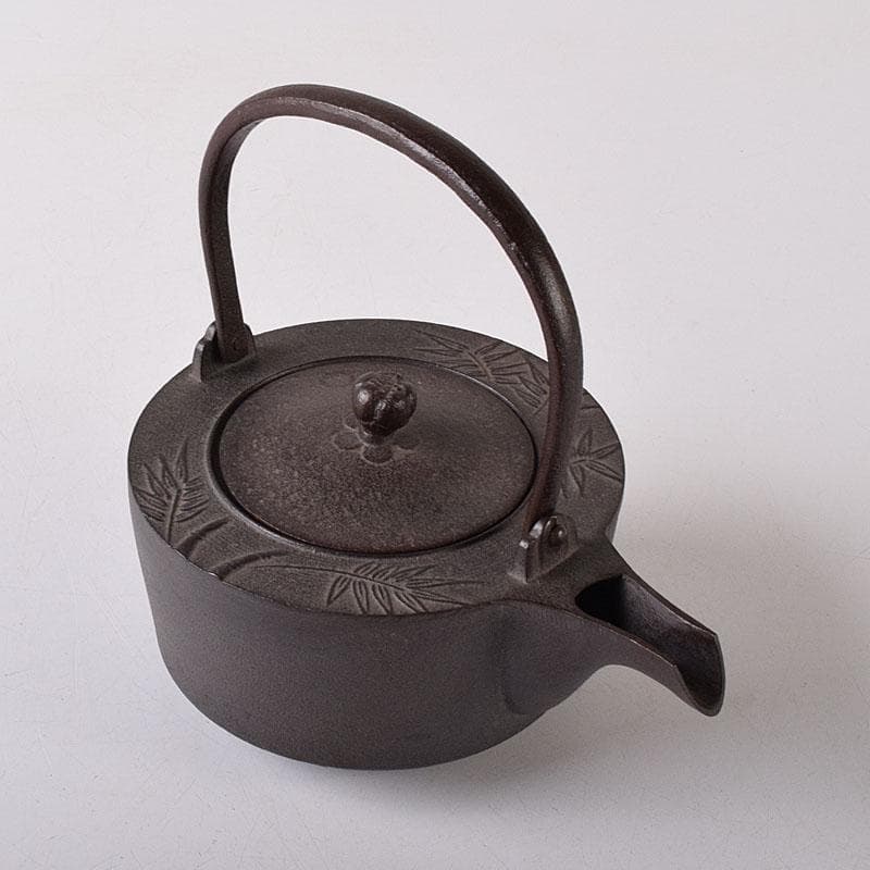 luchiha 　高橋敬典作　竹地文　銚子　蓋二種付　共箱　7855C