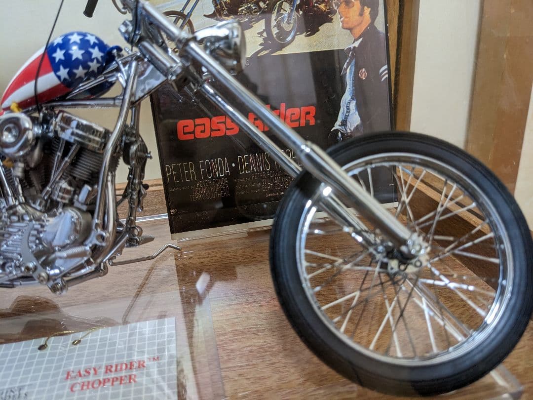 イージーライダーキャプテンアメリカ＆ビリー チョッパーバイクフランクリンミント