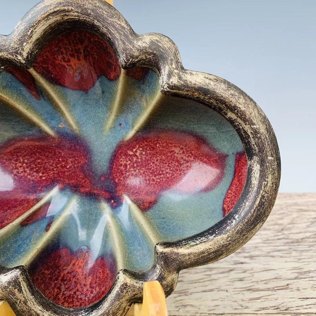 中国古美術・旧蔵の磁器・宋钧窯曜変包銀口筆洗・置物・曜変天目・茶碗・文房具・賞物