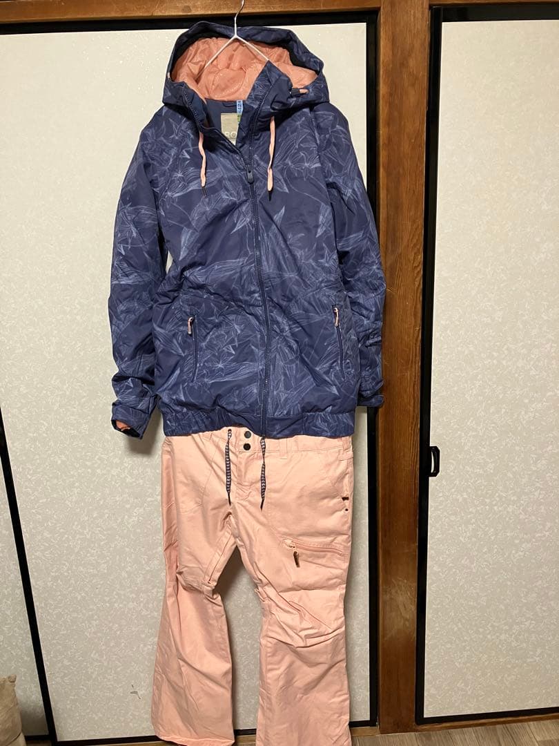 ROXY スノーボードウェアセット 紫とピンク