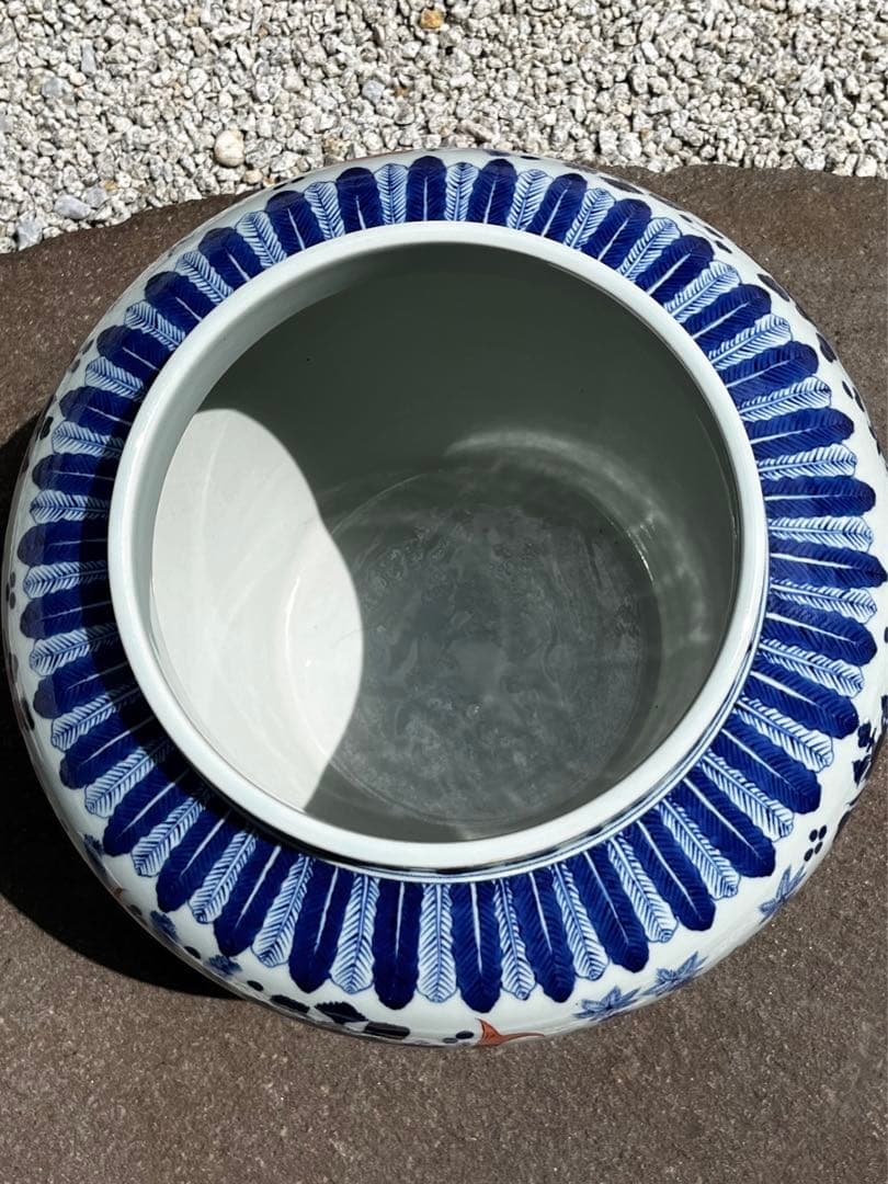 五彩魚藻紋蓋罐　景徳鎮窯　北京故宮博物院　秘蔵　監製証明書付　復刻製作