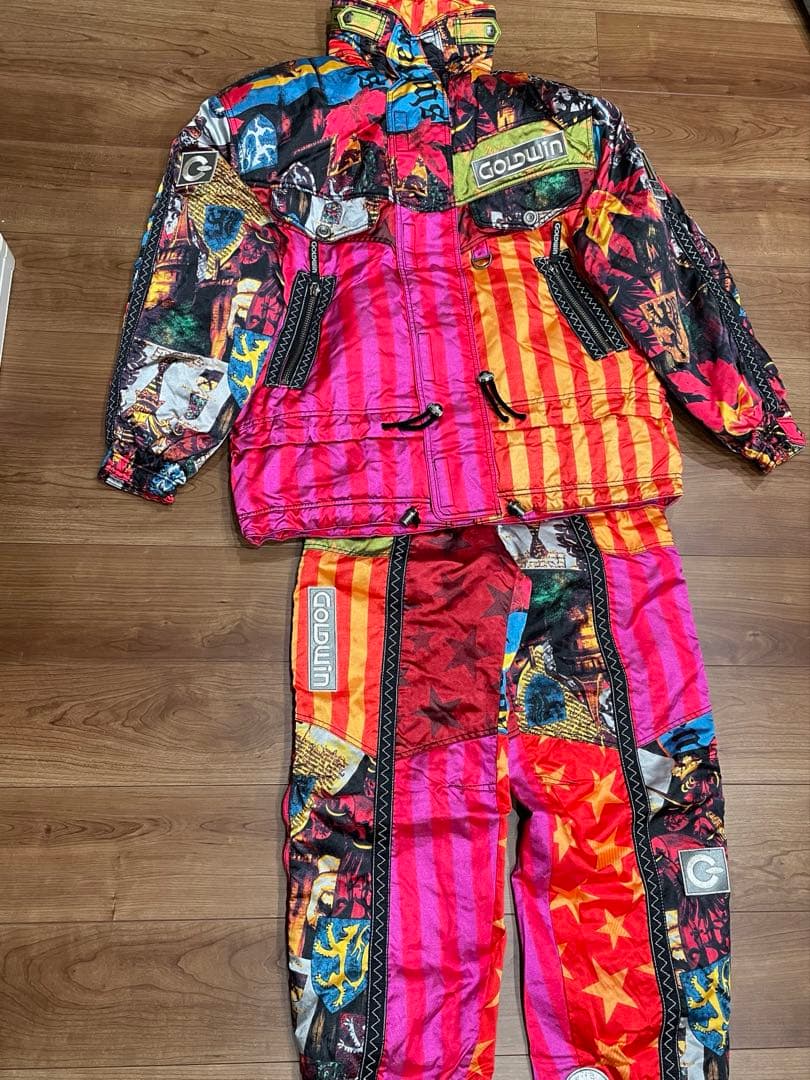 GOLDWIN ヴィンテージマルチカラースキーウェアセットアップ