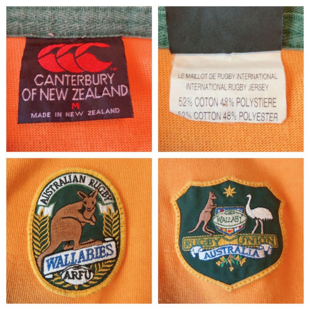 ☆ オーストラリア製 90s カンタベリー ワラビーズ ラガーシャツ サイズM