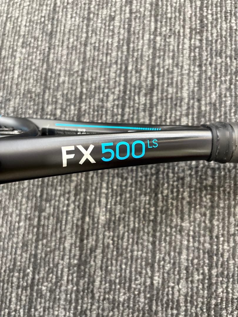 テニスラケット FX 500 LS ブラック/ブルー
