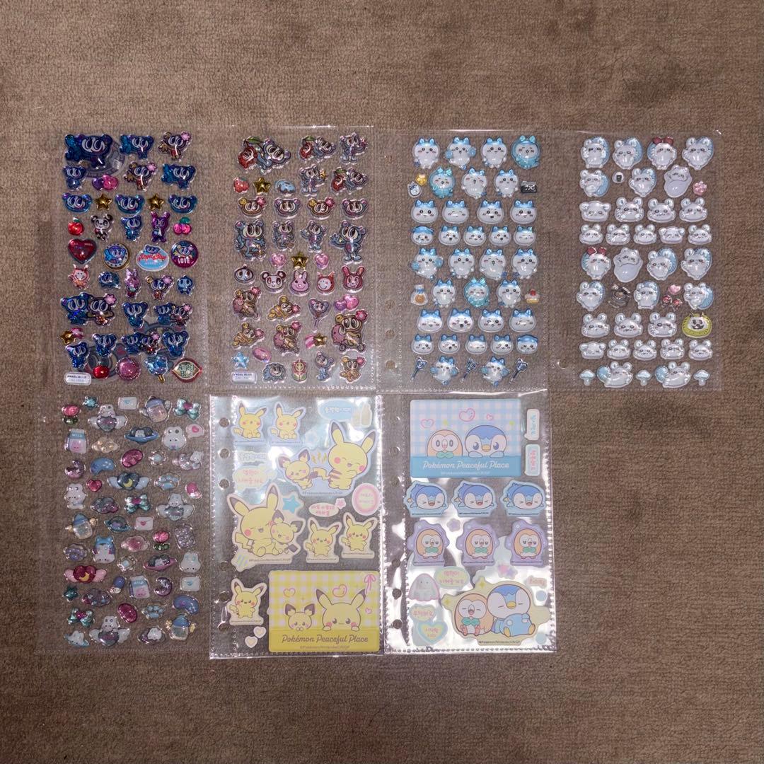 【オマケつき】A6サイズシール帳 完成品