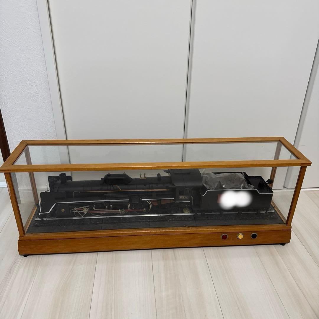 日本の蒸気機関車模型 ガラスケース付き　C571