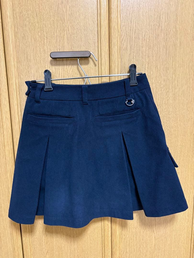 WAAC ネイビー コーデュロイスカート 24サイズ