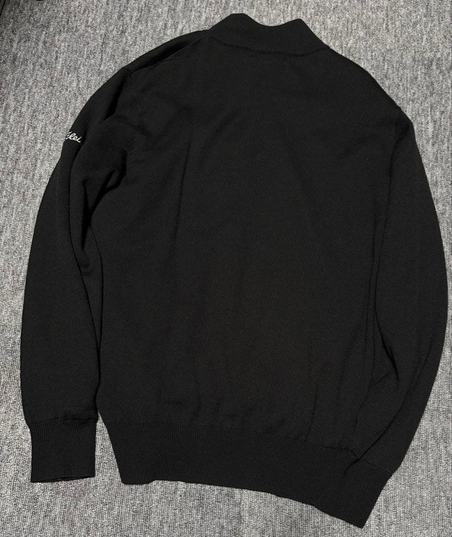 タイトリスト　フルジップ　ニット　防風　防寒　セーター　ジャケット　ブルゾン