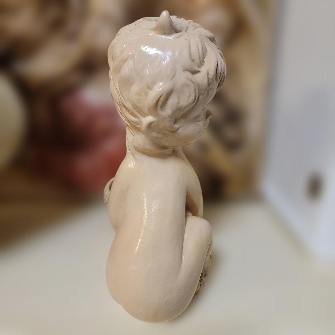 70's　昭和レトロ置物　鉢カバー　プランタースタンド　オブジェ　置物　希少