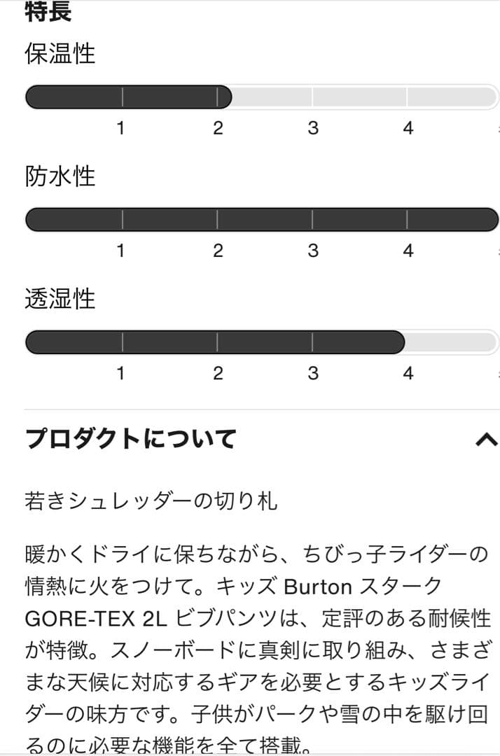 Burton スノーボードウエアー　S 上下セット