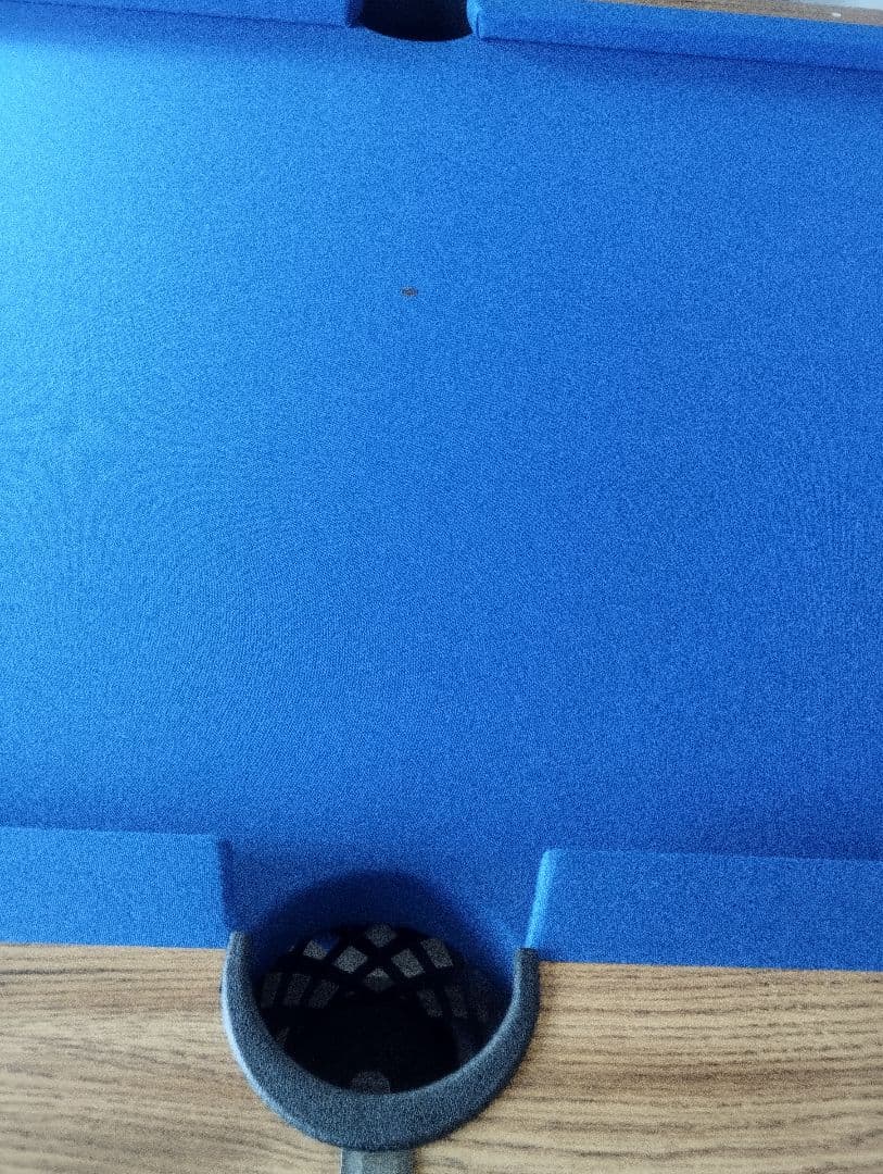 【中古美品】ビリヤード台 青 オーク仕上げ 引き取り、着払い限定