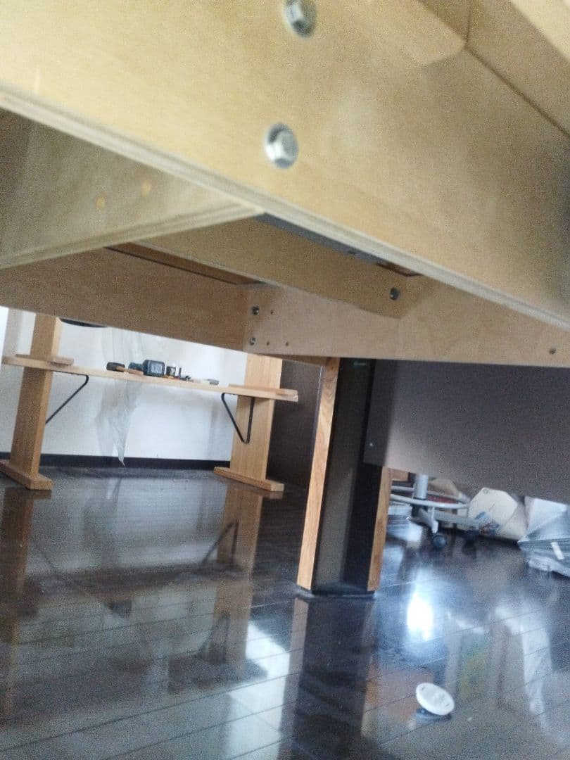 【中古美品】ビリヤード台 青 オーク仕上げ 引き取り、着払い限定