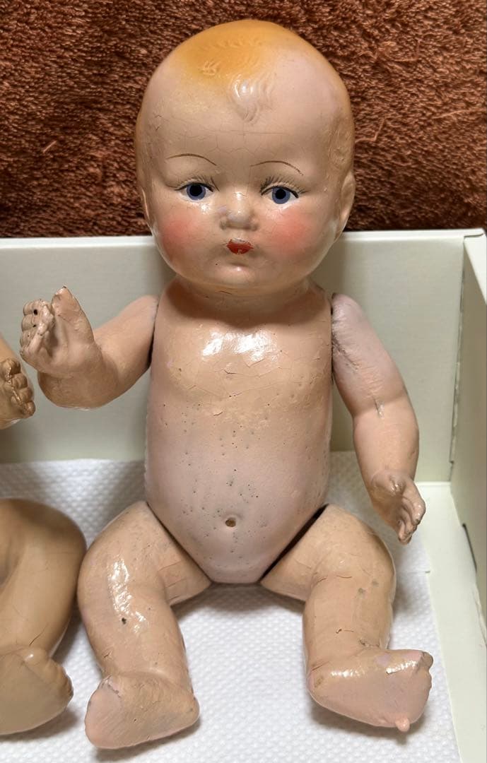 コンポジションアンティークドール2体セット