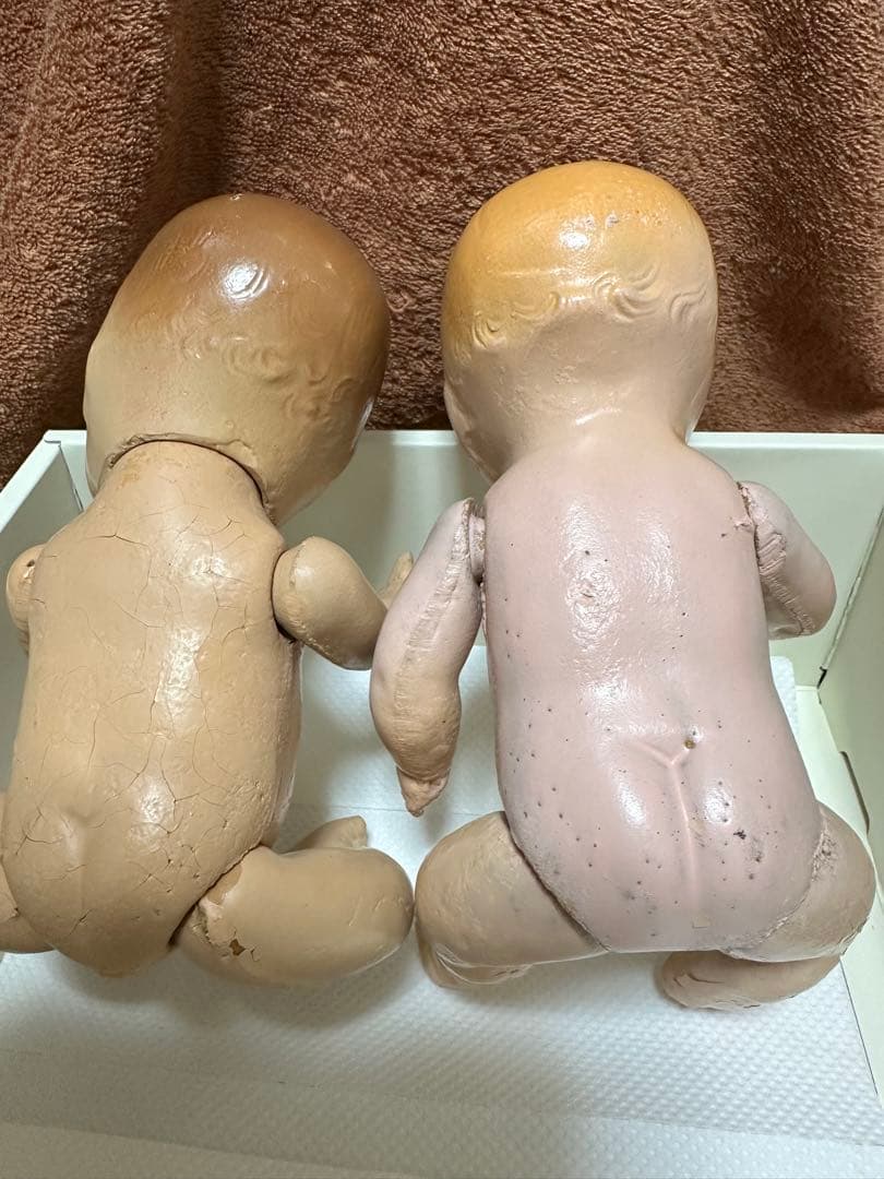 コンポジションアンティークドール2体セット
