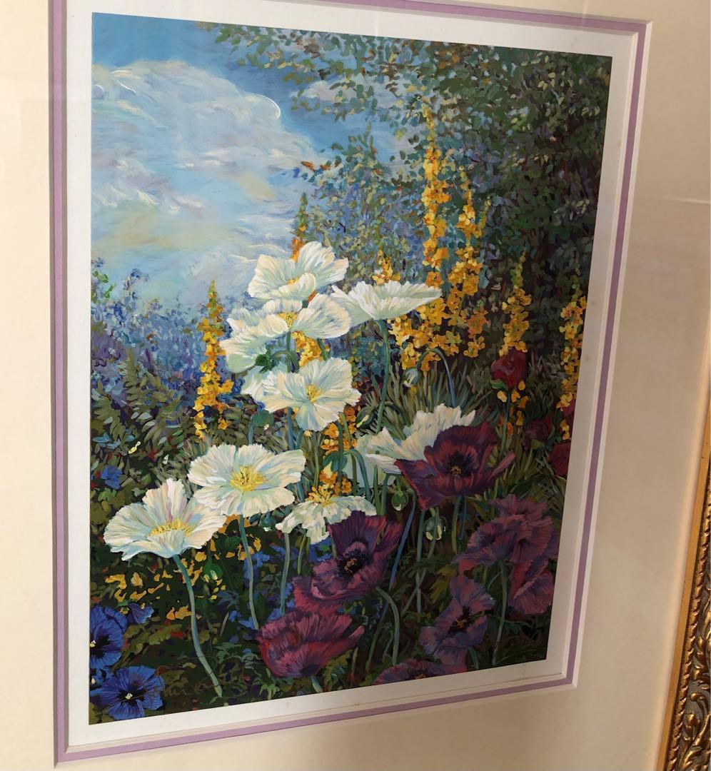 額装絵画 国連創立50周年記念版画 ジョン・ポーウェル 『平和への祈り』