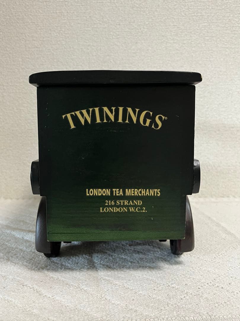 イギリスTWININGS 木製 トラックティーキャディー