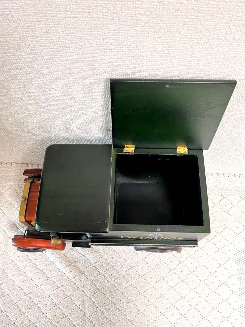 イギリスTWININGS 木製 トラックティーキャディー