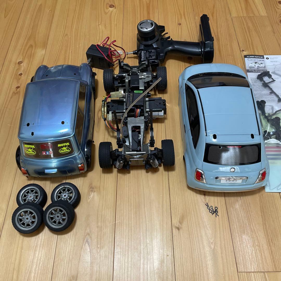 【動作確認済】タミヤ RCカー FIAT 500 1/10 M03シャーシ